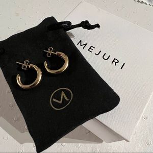 Mejuri Dome Hoops (gold vermeil)